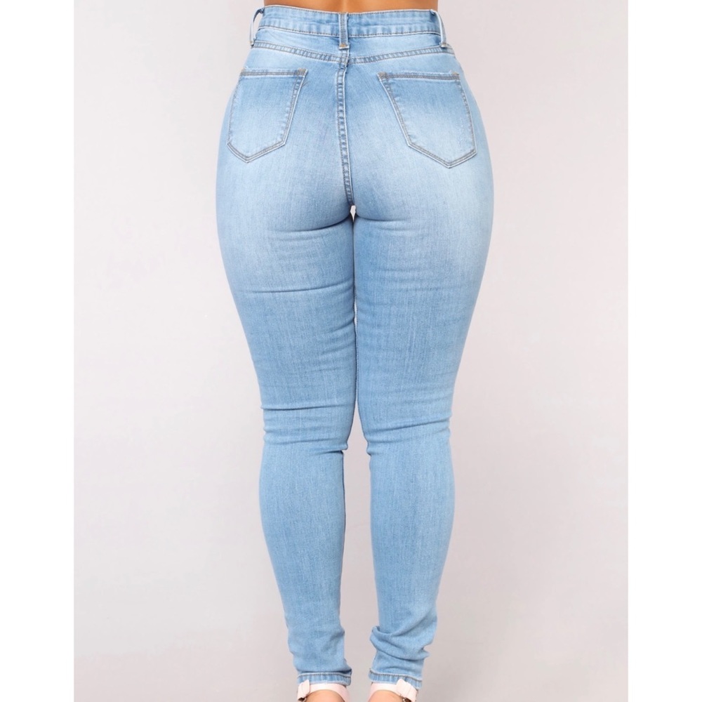 High Rise Ripped Skinny Jeans - Picture 2 of 7